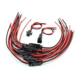 Conector LED SM 2.54 Personalizado Macho/Hembra de 2-6 Pines con Cable Pigtail y Longitud Total - Product Image 1