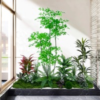 Arbre Bonsaï Artificiel en Pot en Plastique Décoration Intérieure Palmier pour Diwali Thanksgiving Ramadan Remise de Diplôme Saint-Valentin Fête des Pères