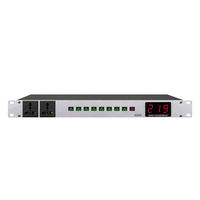 Séquenceur d'alimentation 8 canaux HS5, contrôleur de courant CA montable en rack, protection contre les surtensions pour équipement audio de scène, studio, DJ, KTV