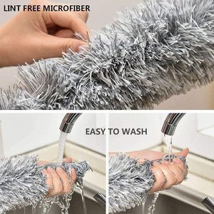 Lint miễn phí Trần làm sạch Khăn lau bụi uốn cong microfiber Rèm Fan Cleaner Khăn lau bụi - Product Image 5
