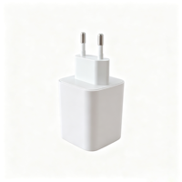 Adaptor Daya Profesional USB-A Tipe C Dual Port PD 20W 5V 3A 9V 2.25A 12V 1.8A Colokan EU untuk Pengisi Daya Kamera dan Speaker Telepon