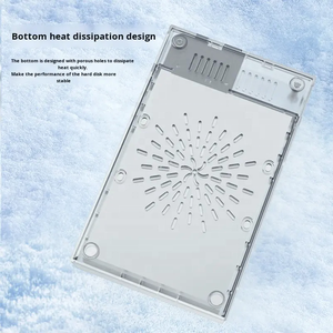 <span class=keywords><strong>Caja</strong></span> de Disco Duro Móvil Transparente de 3.5 Pulgadas, <span class=keywords><strong>Caja</strong></span> Externa para Disco Duro Mecánico de Estado Sólido SATA, Instalación sin Herramientas - Product Image 3