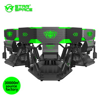 VR Star Space 6dof plate-forme de mouvement pour simulateur de conduite simulateur de course hydraulique 4d simulateur de machine de jeu de course de voitures