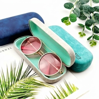 Étui de protection rigide en daim de luxe personnalisé avec logo OEM, directement de l'usine, pour lunettes de soleil et lunettes de vue