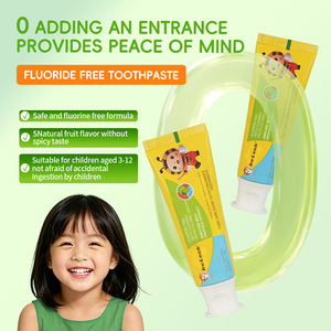 Dentifrice <span class=keywords><strong>Enfant</strong></span> Keleek à la <span class=keywords><strong>Propolis</strong></span> Sans Fluorure, Menthe Raisin Vert, Nettoyage Profond, Portable 50g, Anti-Plaque, Protection Quotidienne des Dents - Product Image 3