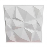 Matt hitam bentuk permata ramah lingkungan, mudah dipasang 3d pvc stiker dinding panel dinding kertas untuk dekorasi dinding