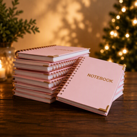 Agenda personnalisé A5 à spirale avec couverture en papier, non daté, hebdomadaire/mensuel, carnet de notes (100 pages)