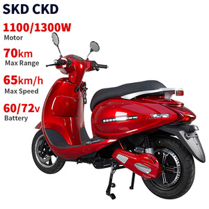 CKD SKD 12 pouces rétro <span class=keywords><strong>Vintage</strong></span> moto électrique 1100/1300W 65 km/h acheter belle adulte électrique E Motobike moto pour homme - Product Image 2