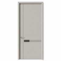 Porte intérieure insonorisée avec bande d'étanchéité en caoutchouc pour bureau et hôtel, usage discret et silencieux