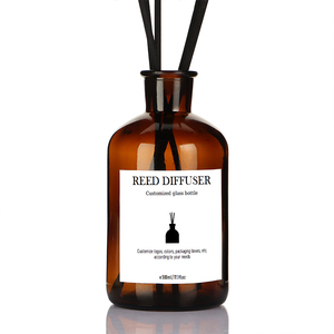 Tonda originale rotonda Color ambra 500ml extra Large flaconi di vetro diffusori di canneto oversize in magazzino - Product Image 5