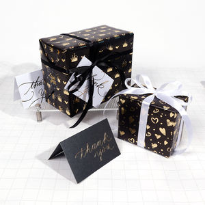Custom Dot Gift <b>Wrapping</b> <b>Paper</b> 43*300 cm <b>Black</b> <b>Wrapping</b> <b>Paper</b> Packaging - Product Image 5
