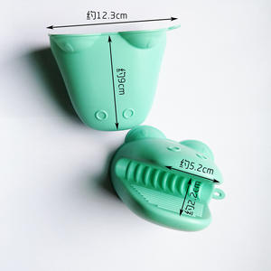 Guanti isolati in <span class=keywords><strong>Silicone</strong></span> per uso alimentare in cotone lungo materiale aramidico per cottura forno protezione barbecue industriale - Product Image 2