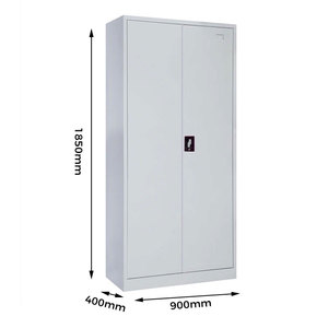 Có Thể Khóa Thép Lưu Trữ Tập Tin Tủ 2 Cửa 5 Có Thể Điều Chỉnh Kệ Cho Văn Phòng Kho Phòng Tập Thể Dục Trường Khách Sạn Ăn Uống Bệnh Viện Sử Dụng - Product Image 4