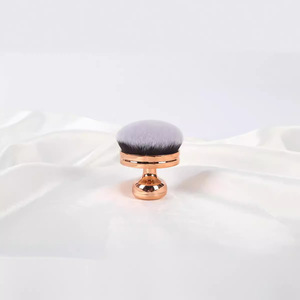 Pinceau à poudre bronzante de luxe à corps unique Pinceau à cosmétiques de haute qualité à manche doré Logo personnalisé Brochas Cosmetiquera - Product Image 4