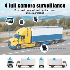 Kit Enregistreur Vidéo Mobile DVR <span class=keywords><strong>4</strong></span> Canaux BSD 4G pour Camion avec Écran 360° pour Système de Caméra de Recul de Voiture MDVR Sécurité - Product Image 3