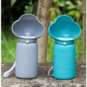 Pet Dog Cat Bowl Non slip Drinking <b>Water</b> Feeding Non slip and Anti Knock Cat Bowl Portable Foldable Drinking Cup - Product Image 2