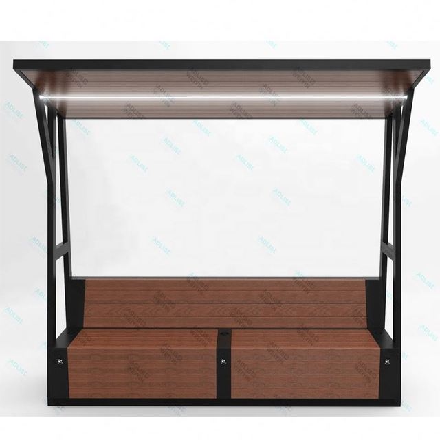 OEM Solar Powered Steel Bench with Digital Screen Economical Promotional Product