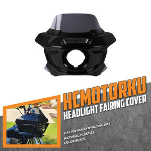 Carenatura Faro Anteriore Parabrezza Copertura Faro per <span class=keywords><strong>Harley</strong></span> Dyna 2006-2017 Low Rider FXDF FLD FXDB FXDL - Product Image 2