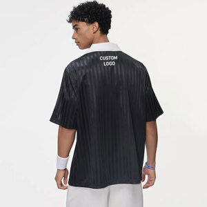 Jersey Sepak Bola Retro V-Neck Sublimasi Custom Langsung dari Pabrik, Lengan Pendek, Cepat Kering, untuk Unisex, Kualitas Premium - Product Image 2