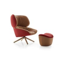 Fauteuil lounge en bois massif de style nordique, fauteuil d'appoint moderne du milieu du siècle pour projets hôteliers de luxe et villas, mobilier de qualité professionnelle