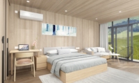 Maison préfabriquée modulaire ignifuge et résistante au vent pour location Airbnb en Tyrol autrichien, résiste aux typhons de catégorie 12 et aux tremblements de terre de 9,0.