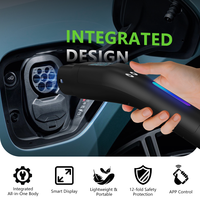 Pengisi Daya EV All in One Tipe 2, Stasiun Pengisian Daya Portabel Kendaraan Energi Baru 3.5KW 220V16A WiFi untuk BYD