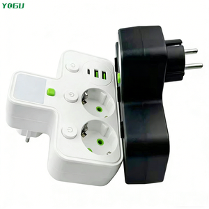 Multiprise 4 prises avec 3 ports USB, veilleuse LED et interrupteurs séparés pour la maison et le bureau - Product Image 6