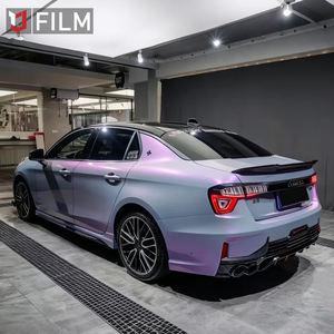 Самоклеящаяся виниловая пленка Magic Candy Color Flip, серо-фиолетовая, 1.52*17м/5*56футов, высокоглянцевая, на заказ, для оклейки автомобилей - Product Image 3