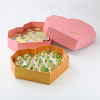 Neue Luxuriöse Maßgefertigte Schokoladen-Herzform-Geschenkbox aus Recyclingmaterial mit Matter Laminierung