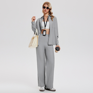 <span class=keywords><strong>Pantaloni</strong></span> Larghi <span class=keywords><strong>a</strong></span> <span class=keywords><strong>Righe</strong></span> per Yoga, Nuovi <span class=keywords><strong>Pantaloni</strong></span> da Donna <span class=keywords><strong>a</strong></span> Vita Alta, Comodi e Modellanti in Viscosa e Spandex - Product Image 5
