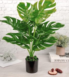 6ft Artificielle Monstera Plante avec Feuilles En Plastique Intérieur Faux <span class=keywords><strong>Jardin</strong></span> Déco pour Salon Porche <span class=keywords><strong>Balcon</strong></span> Cadeau D'anniversaire - Product Image 2