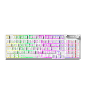 98 <b>Keys</b> Detachable Wired/Wireless Waterproof Mechanical Feel Keyboard RGB with PBT Side-Lit Keycaps & Screen Knob for PC/Mac - Product Image 2