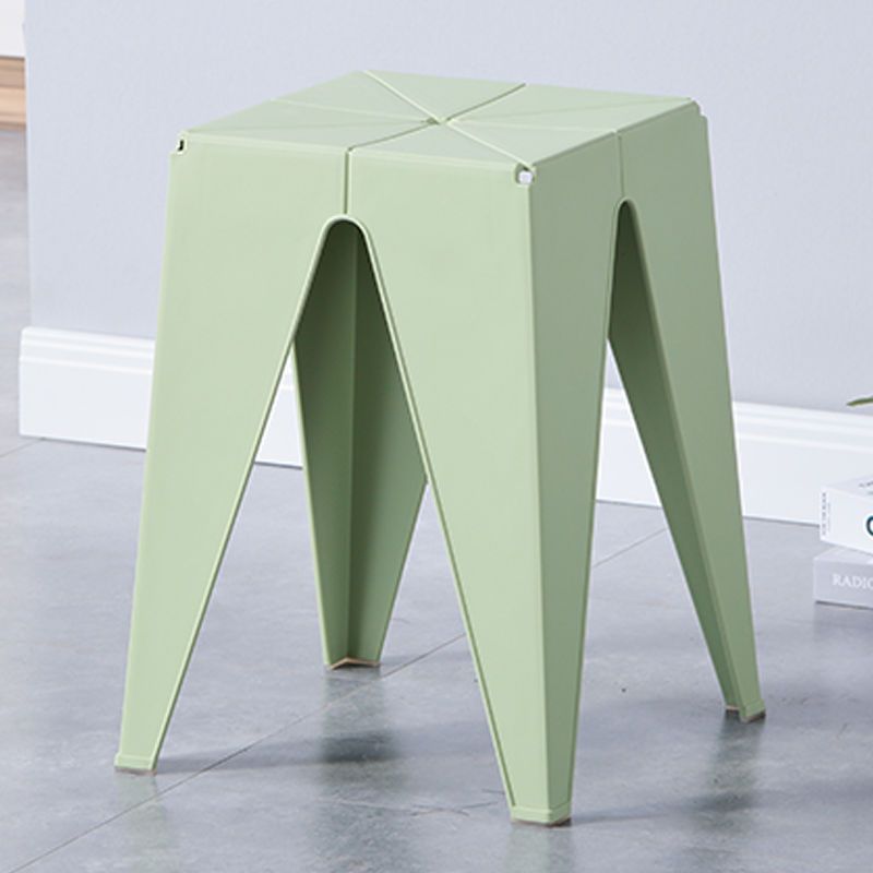 Taburete en forma de cruz verde claro [Extra Grueso]