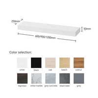 Étagères flottantes en MDF, étagère murale multifonctionnelle en bois, solution de rangement murale pour l'organisation des étagères à domicile