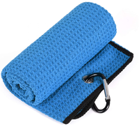 Accessoires de golf Waffle Sport Gym Serviette de nettoyage Optimal Logo Broderie Impression Couleur personnalisable pour le nettoyage des clubs de golf