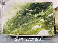 Dalle de marbre vert jade Snow Mountain, marbre vert Connemara de luxe pour mur d'accentuation, îlot de cuisine, plan de travail