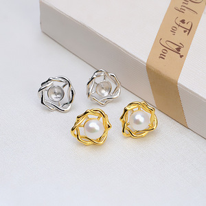 ต่างหูเงินแท้ S925 สำหรับผู้หญิง ดีไซน์พู่ห้อยยาว แบบติดหูเรียบง่าย พร้อมเข็มติดหู ประดับมุก อุปกรณ์ทำเครื่องประดับ DIY กึ่งสำเร็จรูป - Product Image 1