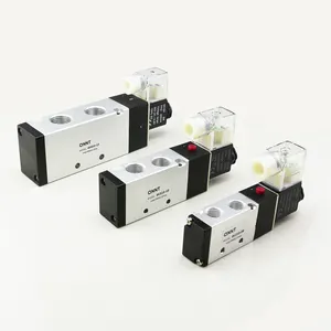 Válvula de Control neumática de bobina única, válvula de solenoide de 2 vías, 5 y 5 puertos, 4V, OEM