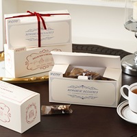 Boîte cadeau en papier sulfurisé vintage, emballage pour nougat, flocons de neige, biscuits croustillants, bonbons au caramel