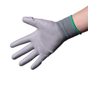 Guantes antiestáticos de alta calidad con revestimiento de Pu, guantes de trabajo cómodos de punto de poliéster - Product Image 1