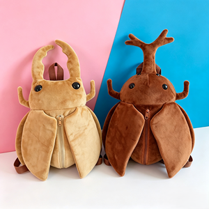 Sac à dos personnalisé à partir d'images, insecte, coléoptère, <span class=keywords><strong>rhinocéros</strong></span>, cadeau d'anniversaire pour enfants, poupée en peluche Mantis, sac bandoulière pour filles - Product Image 2