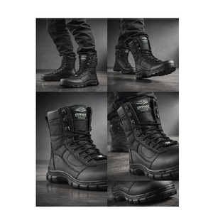 High Ankle Men Genuine Leather Casual Formal Boots Lace Up Sports Riding Shoes Lightweight Durable Anti Slip Comfortable Walking - Product Image 5