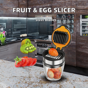 ที่แยกผลไม้ ที่หั่นไข่ ที่หั่นกล้วย สตรอว์เบอร์รี ที่ตัดเห็ด ที่คว้านเมล็ดผลไม้  ใบมีดสแตนเลส SUS304 ใช้งานง่าย - Product Image 2