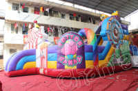 Aire de jeux gonflable pour enfants, parc d'attractions amusant, gonflable, château de saut, maison, trampoline
