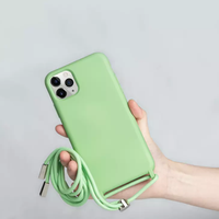 Coque de téléphone en TPU avec cordon de cou pour iPhone 17 15 16 14, étui mobile avec cordon bandoulière