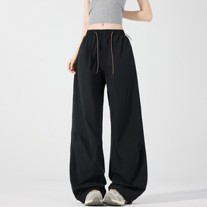 Pantalon unisexe décontracté en polyester respirant, infroissable et durable pour la randonnée, les trajets quotidiens et le travail - Product Image 2