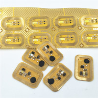 2020 nouvelle mode 13.56MHz NFC ongle LED autocollant RFID Communication intégrée NFC puce pour bricolage fête montre Nail Art lumière autocollant