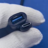 Konverter Kabel Data USB Tipe C USB-A OTG Jaket PVC 20Cm Transmisi Kecepatan Tinggi untuk Ponsel Android Flash Drive Eksternal Mouse