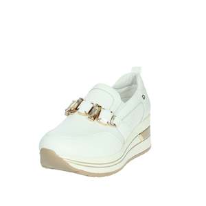 Mocasines Donna Serena para Mujer, Plataforma Blanca Dorada, Zapatos Planos - Product Image 6