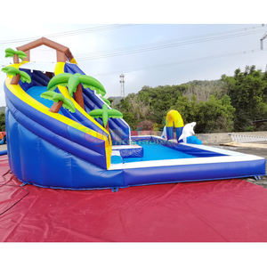 Tobogán Acuático Inflable de Doble Carril con Diseño de Delfín, de Grado Comercial, para Niños, con Piscina, para Fiestas al Aire Libre - Product Image 3